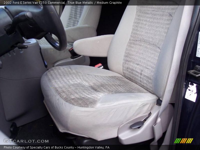 True Blue Metallic / Medium Graphite 2002 Ford E Series Van E350 Commercial