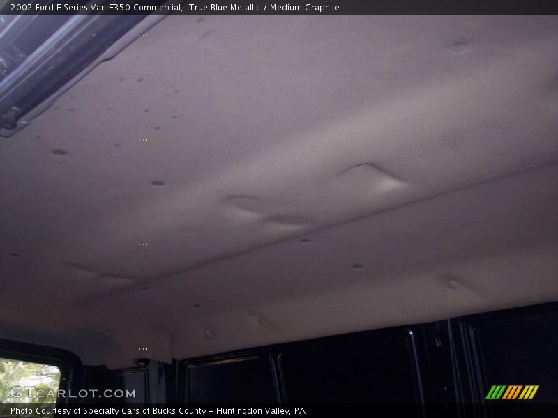 True Blue Metallic / Medium Graphite 2002 Ford E Series Van E350 Commercial