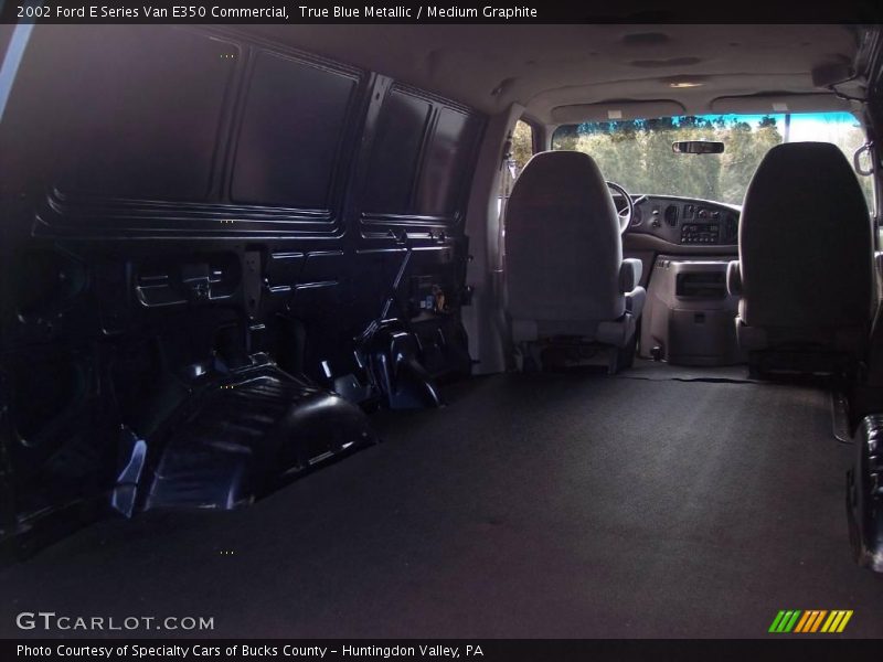 True Blue Metallic / Medium Graphite 2002 Ford E Series Van E350 Commercial