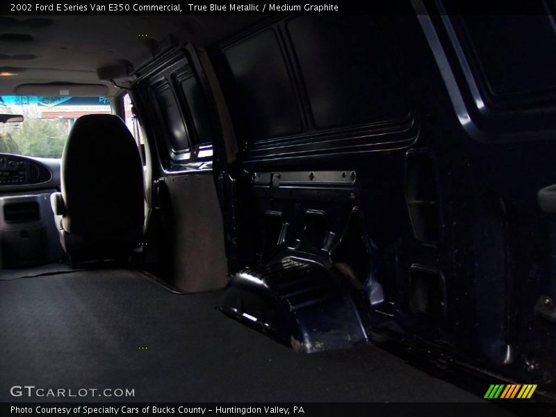 True Blue Metallic / Medium Graphite 2002 Ford E Series Van E350 Commercial