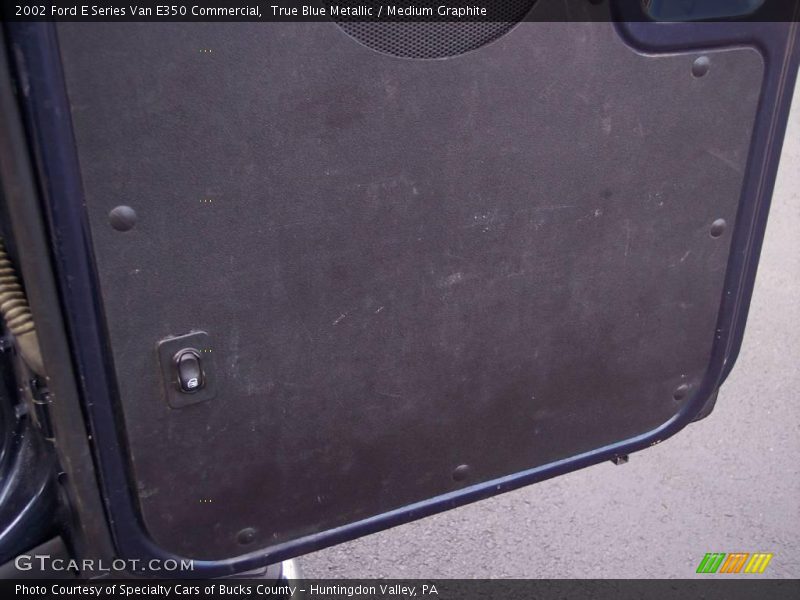 True Blue Metallic / Medium Graphite 2002 Ford E Series Van E350 Commercial