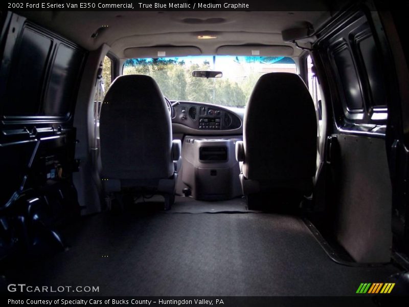 True Blue Metallic / Medium Graphite 2002 Ford E Series Van E350 Commercial