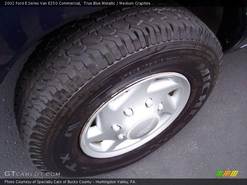 True Blue Metallic / Medium Graphite 2002 Ford E Series Van E350 Commercial