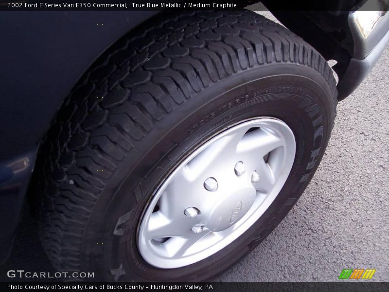 True Blue Metallic / Medium Graphite 2002 Ford E Series Van E350 Commercial