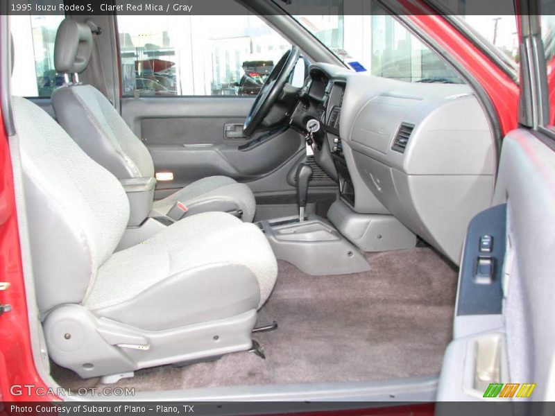 Claret Red Mica / Gray 1995 Isuzu Rodeo S
