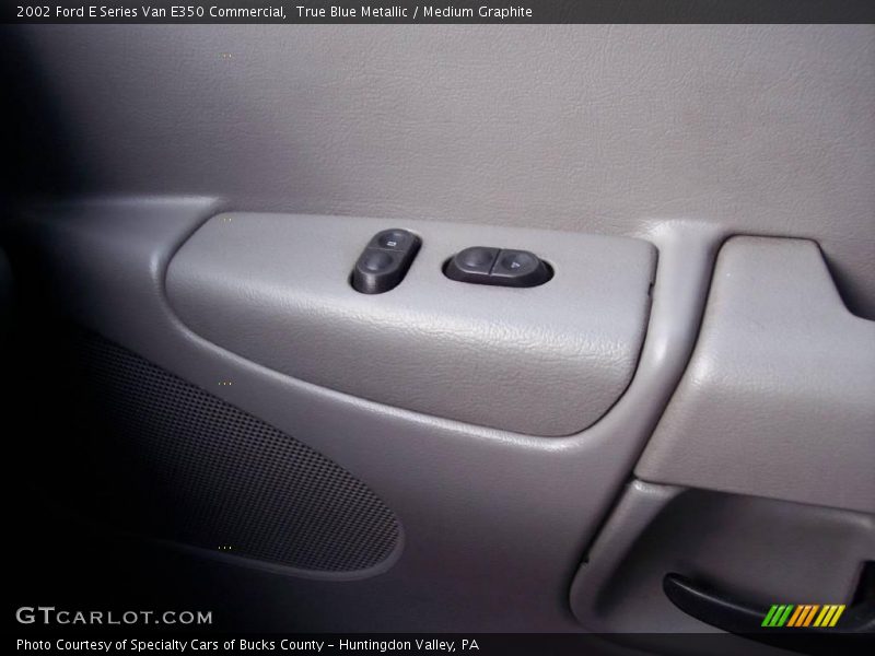True Blue Metallic / Medium Graphite 2002 Ford E Series Van E350 Commercial