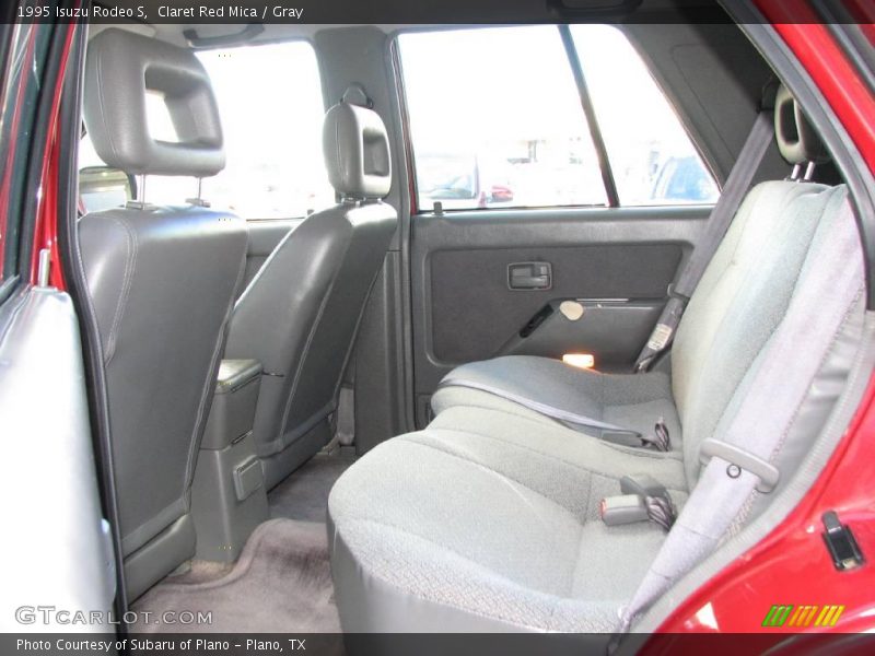 Claret Red Mica / Gray 1995 Isuzu Rodeo S