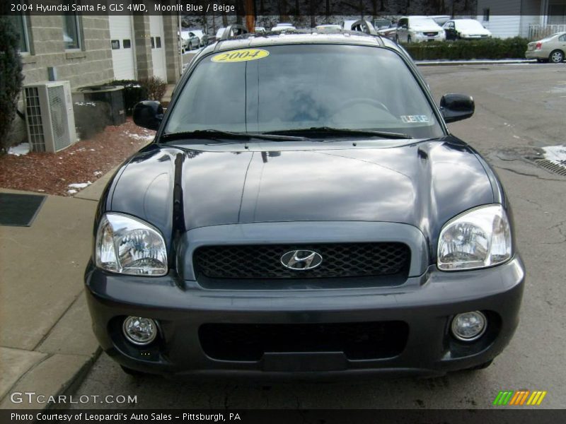 Moonlit Blue / Beige 2004 Hyundai Santa Fe GLS 4WD