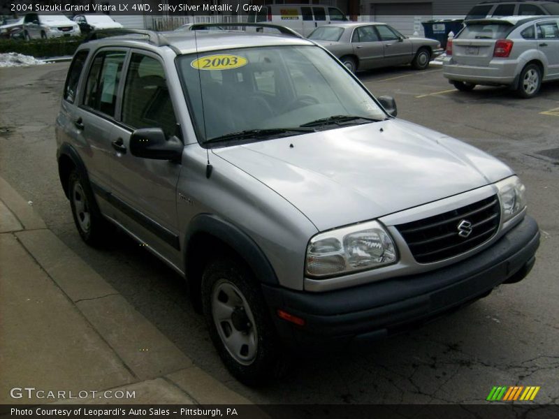 Silky Silver Metallic / Gray 2004 Suzuki Grand Vitara LX 4WD