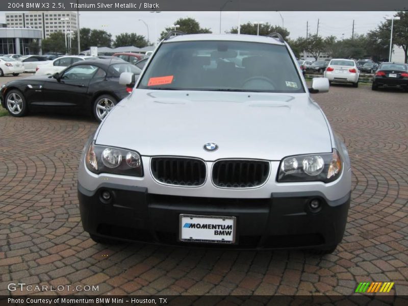 Titanium Silver Metallic / Black 2004 BMW X3 2.5i