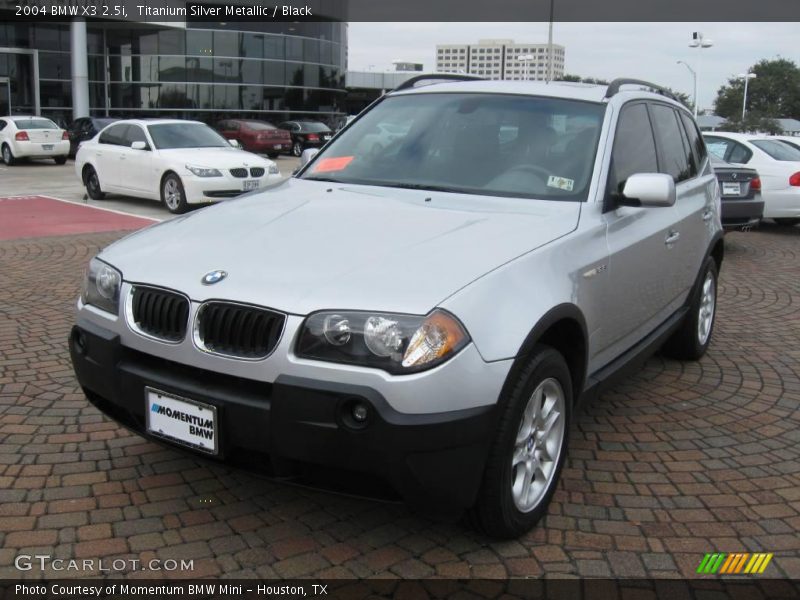 Titanium Silver Metallic / Black 2004 BMW X3 2.5i