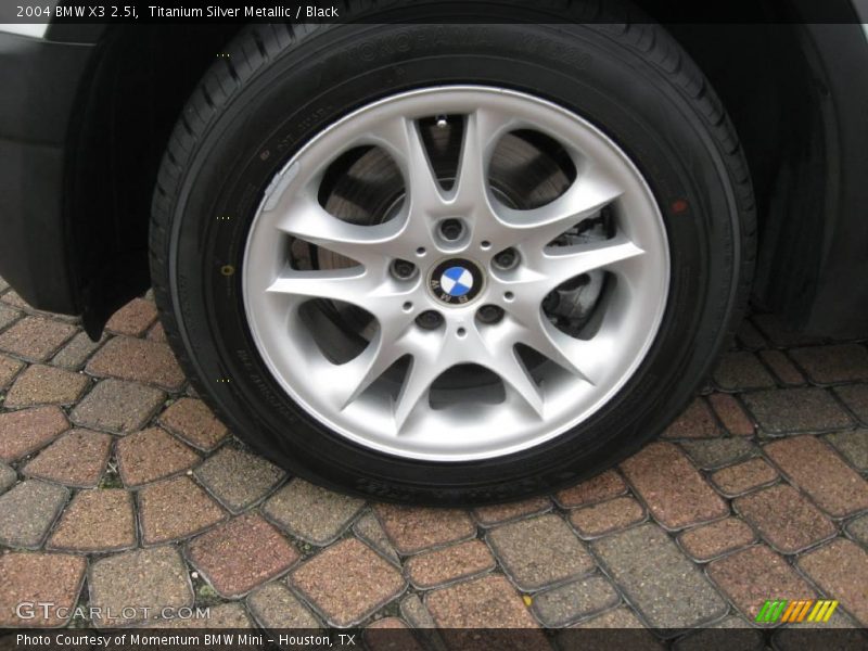 Titanium Silver Metallic / Black 2004 BMW X3 2.5i