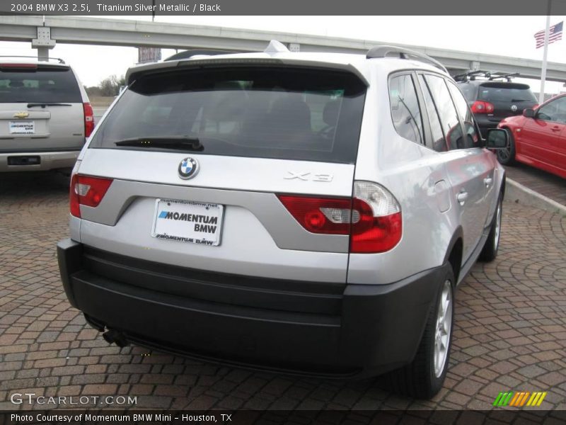 Titanium Silver Metallic / Black 2004 BMW X3 2.5i