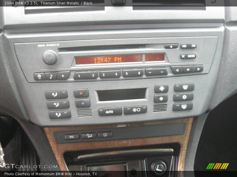 Titanium Silver Metallic / Black 2004 BMW X3 2.5i