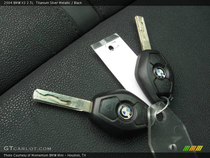 Titanium Silver Metallic / Black 2004 BMW X3 2.5i