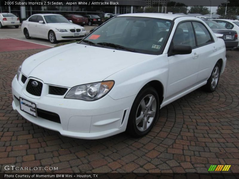 Aspen White / Anthracite Black 2006 Subaru Impreza 2.5i Sedan