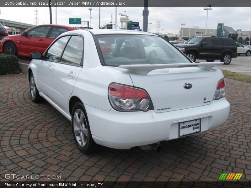 Aspen White / Anthracite Black 2006 Subaru Impreza 2.5i Sedan
