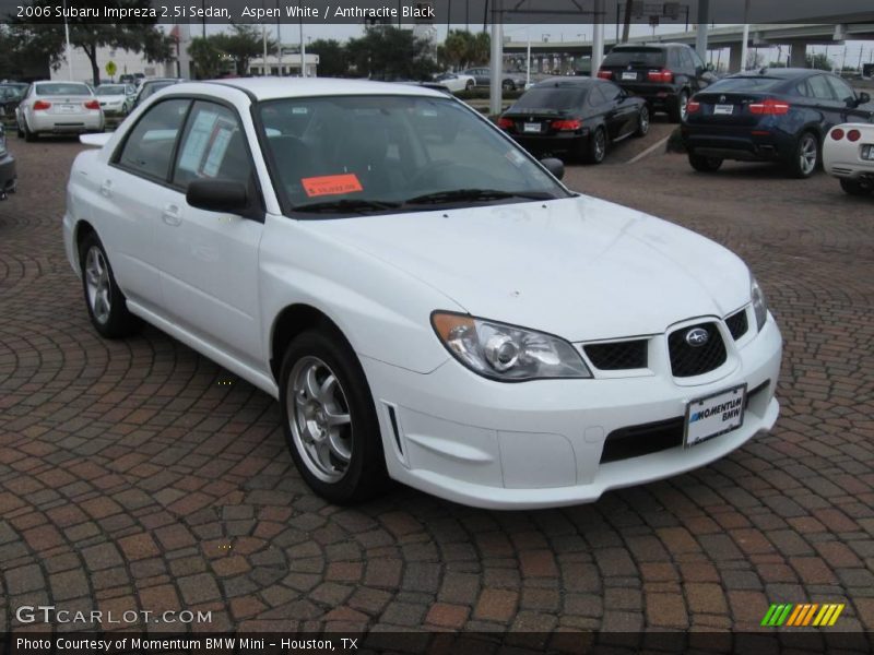 Aspen White / Anthracite Black 2006 Subaru Impreza 2.5i Sedan