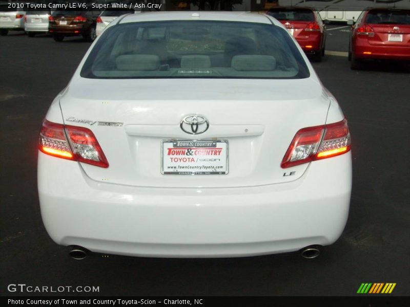 Super White / Ash Gray 2010 Toyota Camry LE V6