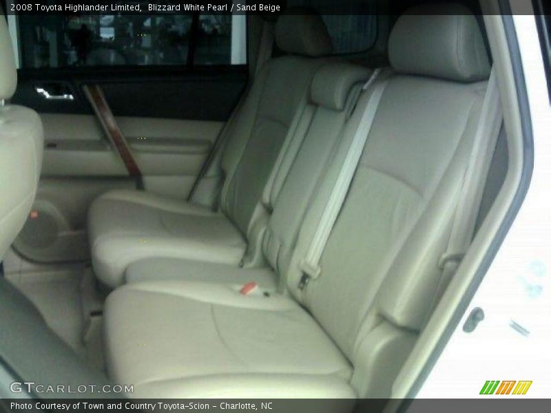 Blizzard White Pearl / Sand Beige 2008 Toyota Highlander Limited