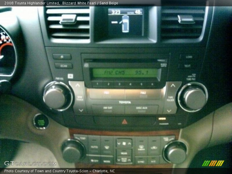Blizzard White Pearl / Sand Beige 2008 Toyota Highlander Limited
