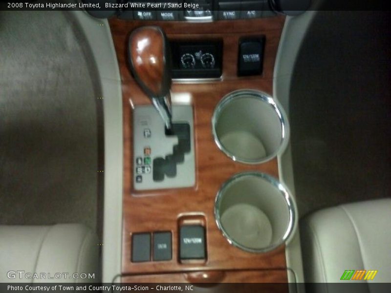 Blizzard White Pearl / Sand Beige 2008 Toyota Highlander Limited