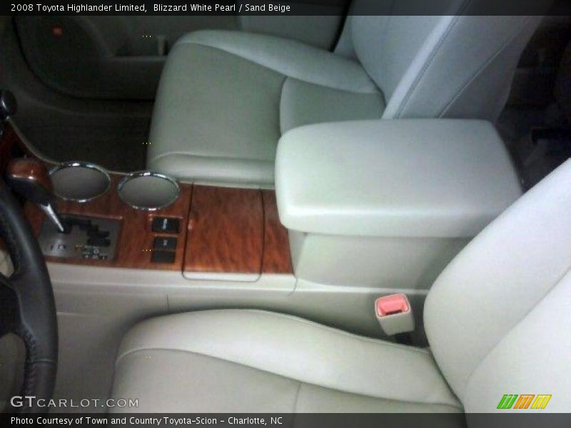 Blizzard White Pearl / Sand Beige 2008 Toyota Highlander Limited