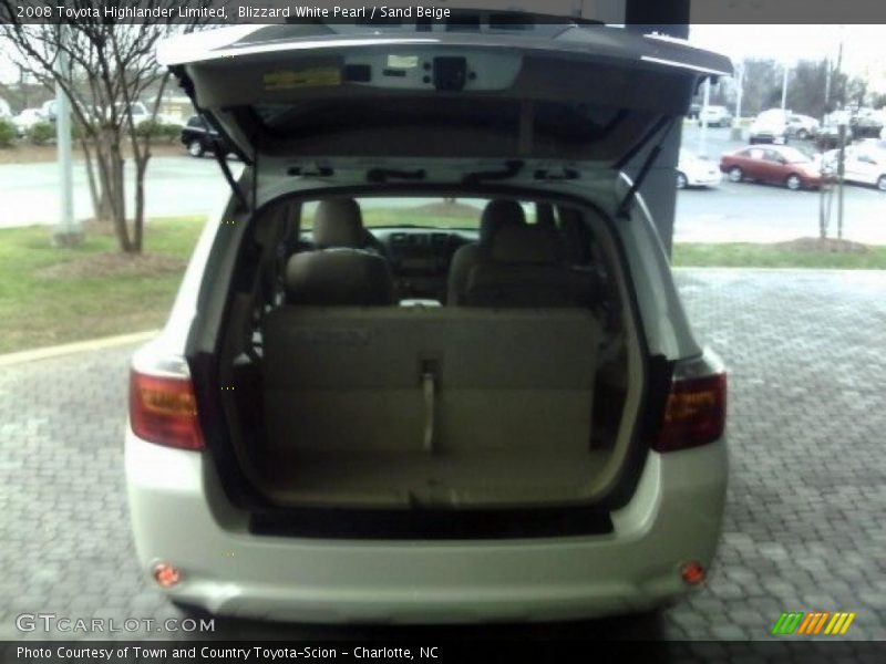 Blizzard White Pearl / Sand Beige 2008 Toyota Highlander Limited