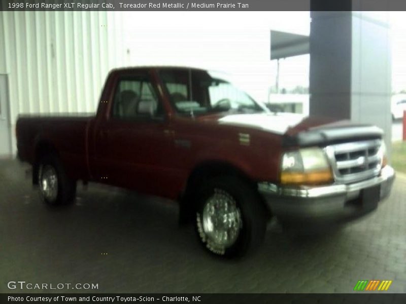 Toreador Red Metallic / Medium Prairie Tan 1998 Ford Ranger XLT Regular Cab