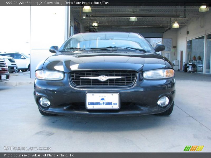 Deep Slate Pearl / Black/Tan 1999 Chrysler Sebring JXi Convertible