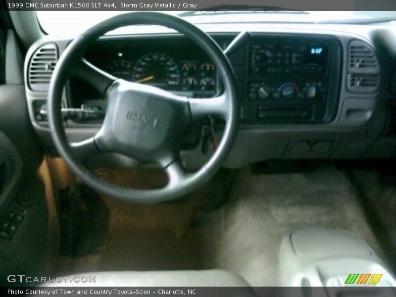 Storm Gray Metallic / Gray 1999 GMC Suburban K1500 SLT 4x4
