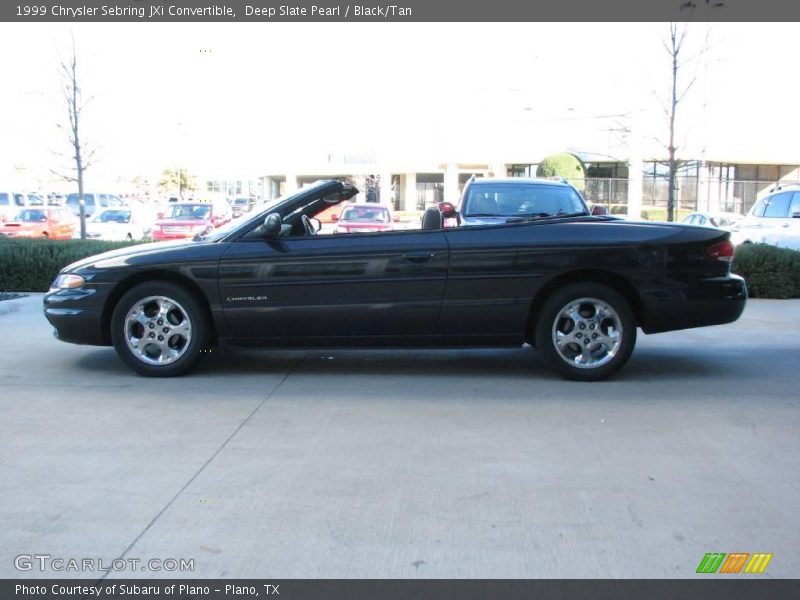 Deep Slate Pearl / Black/Tan 1999 Chrysler Sebring JXi Convertible