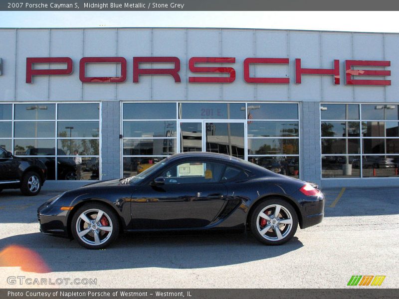Midnight Blue Metallic / Stone Grey 2007 Porsche Cayman S