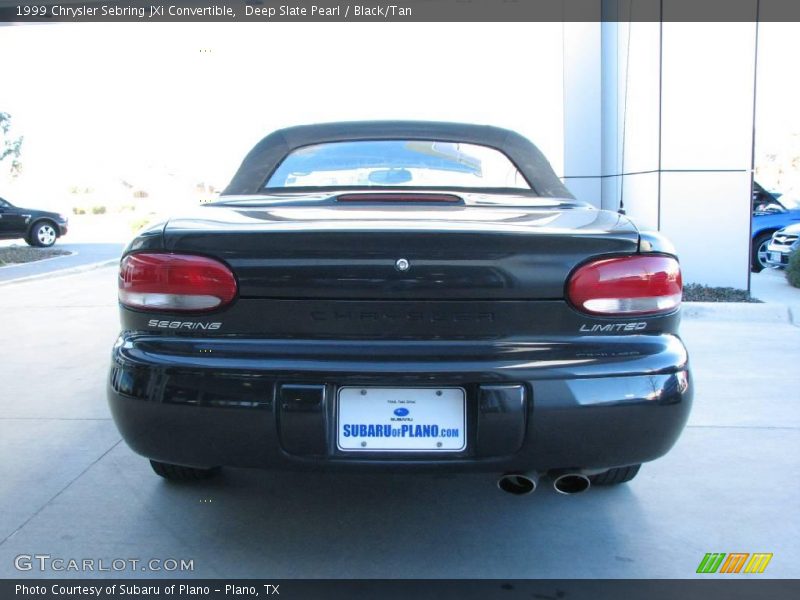Deep Slate Pearl / Black/Tan 1999 Chrysler Sebring JXi Convertible