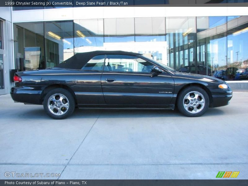 Deep Slate Pearl / Black/Tan 1999 Chrysler Sebring JXi Convertible