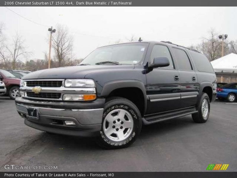 Dark Blue Metallic / Tan/Neutral 2006 Chevrolet Suburban LT 1500 4x4