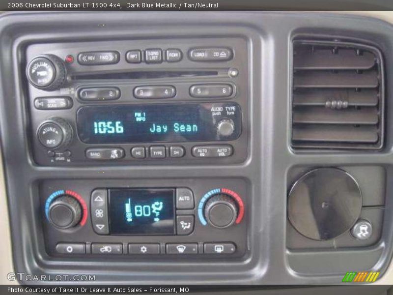 Dark Blue Metallic / Tan/Neutral 2006 Chevrolet Suburban LT 1500 4x4
