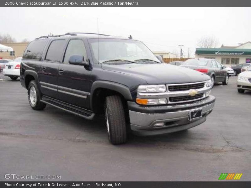 Dark Blue Metallic / Tan/Neutral 2006 Chevrolet Suburban LT 1500 4x4