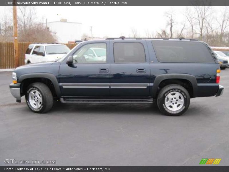Dark Blue Metallic / Tan/Neutral 2006 Chevrolet Suburban LT 1500 4x4