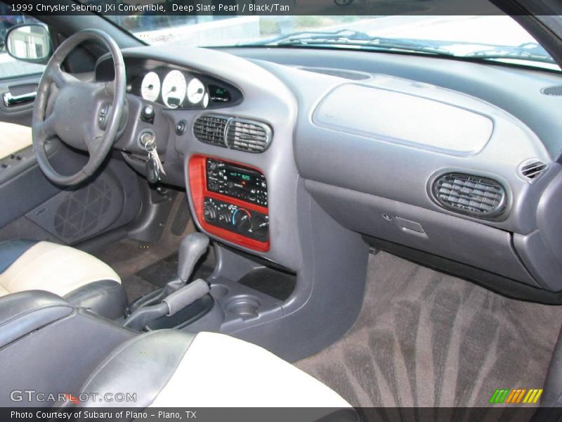Deep Slate Pearl / Black/Tan 1999 Chrysler Sebring JXi Convertible