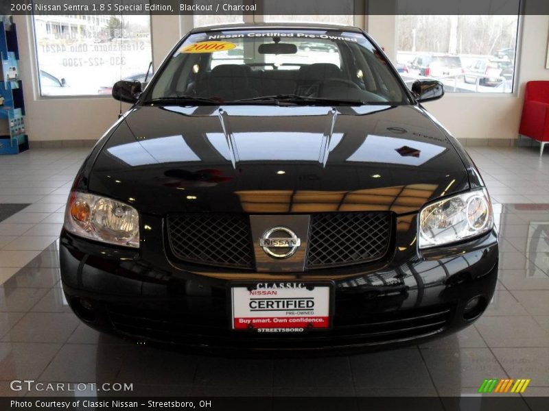 Blackout / Charcoal 2006 Nissan Sentra 1.8 S Special Edition