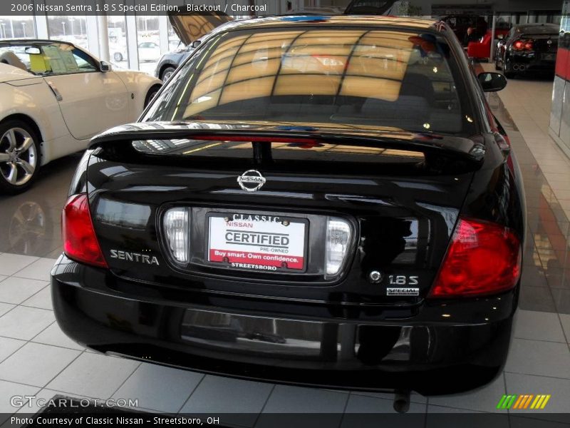 Blackout / Charcoal 2006 Nissan Sentra 1.8 S Special Edition