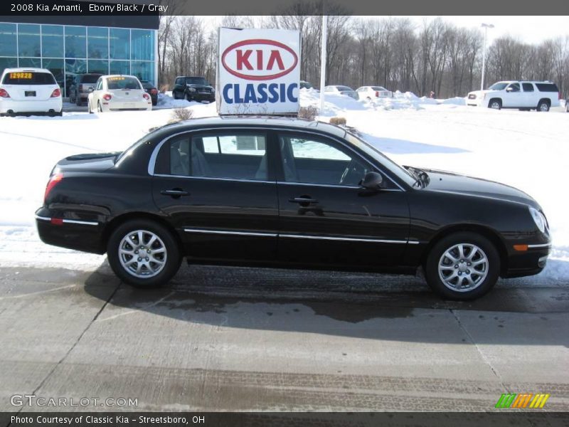Ebony Black / Gray 2008 Kia Amanti
