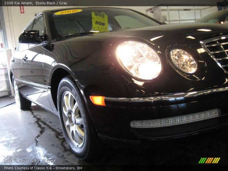 Ebony Black / Gray 2008 Kia Amanti