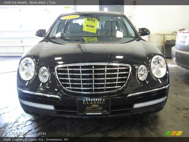 Ebony Black / Gray 2008 Kia Amanti