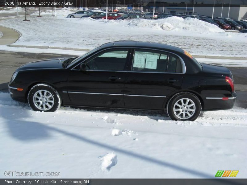 Ebony Black / Gray 2008 Kia Amanti