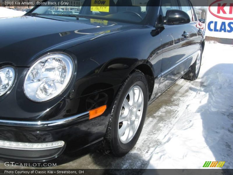 Ebony Black / Gray 2008 Kia Amanti