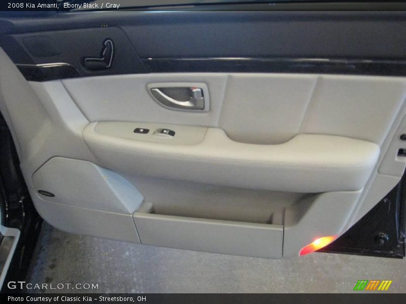Ebony Black / Gray 2008 Kia Amanti