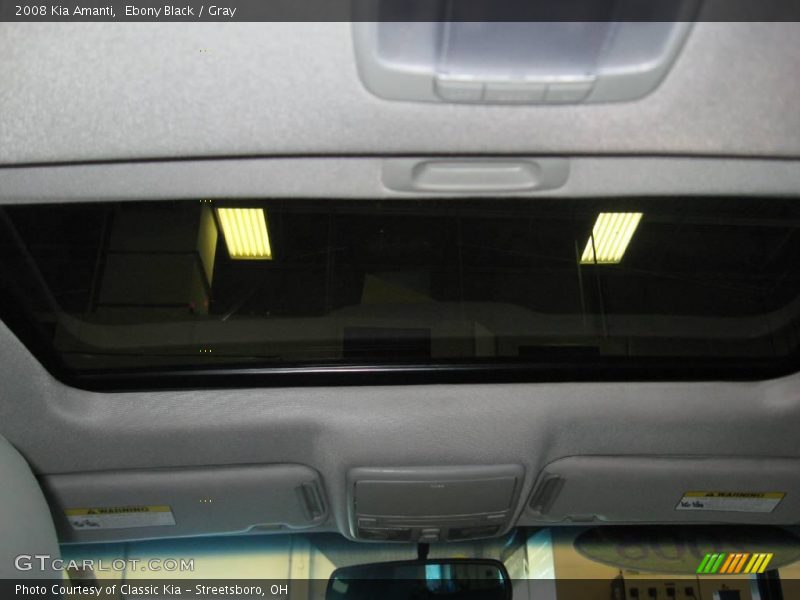 Ebony Black / Gray 2008 Kia Amanti