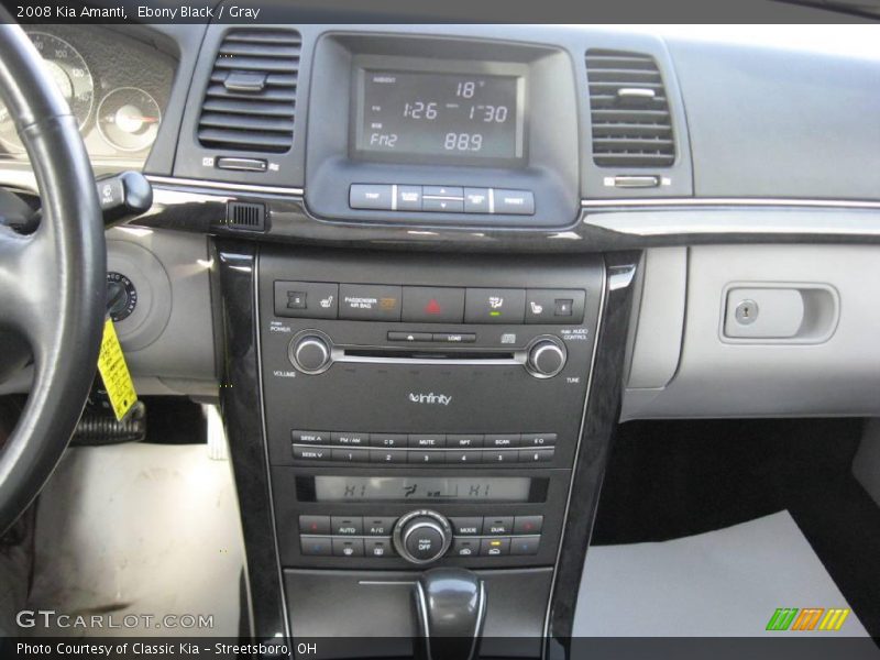 Ebony Black / Gray 2008 Kia Amanti